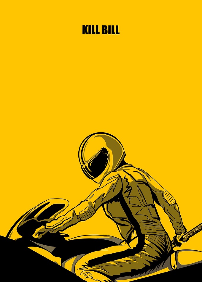 Kill Bill Motorcycle Poster