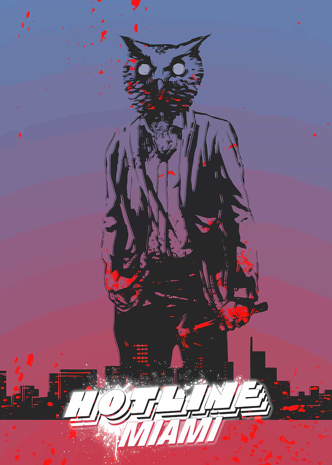 Hotline Miami Owl Character Poster