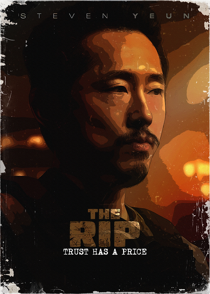 Steven Yeun The Rip Movie Poster