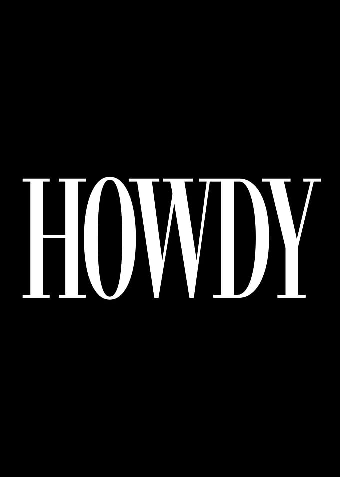 HOWDY text art