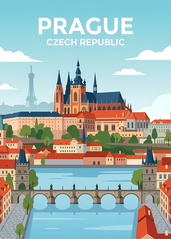 Prague Czech Republic Cityscape