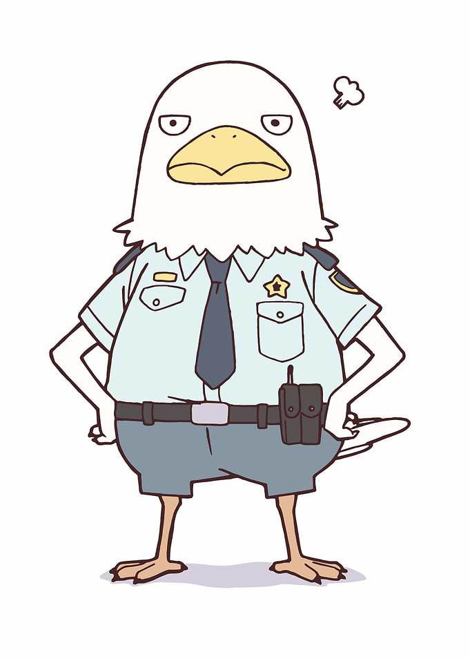 Angry Eagle Police Officer