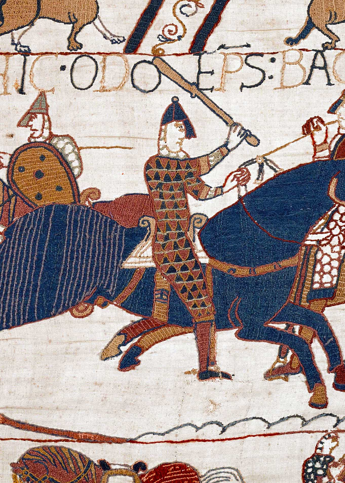 Bishop Odo Rallies the Troops Bayeux Tapestry Scene 54
