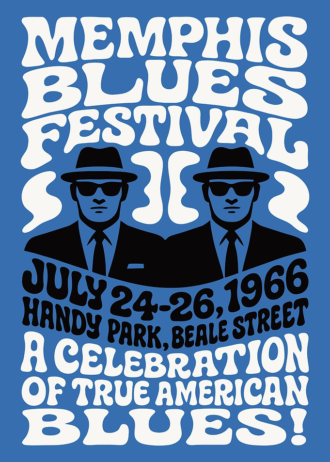 Memphis Blues Festival Poster