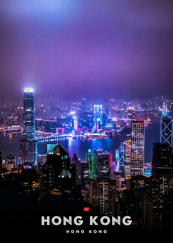 Hong Kong Skyline at Night