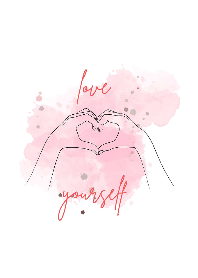 Love Yourself Heart Hands