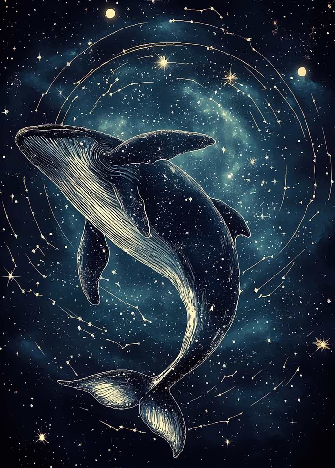 Whale in a Starry Constellation