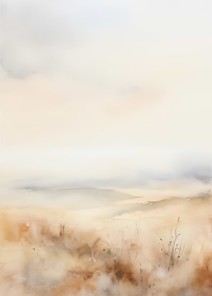 Misty Meadow Landscape