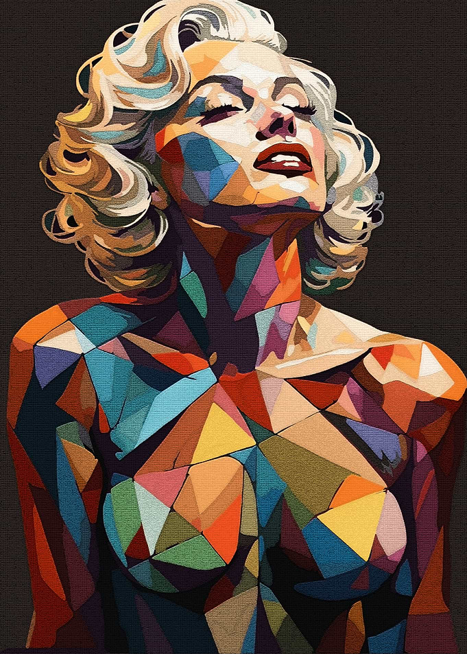 Marilyn Monroe Geometric Portrait