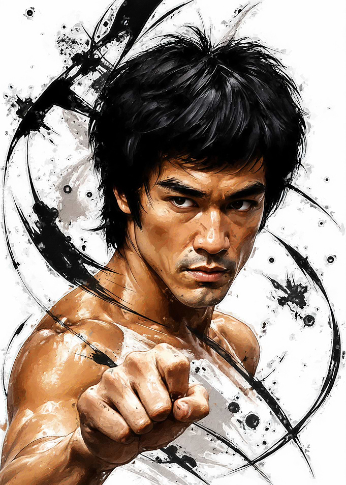 Bruce Lee Fist Punch Art