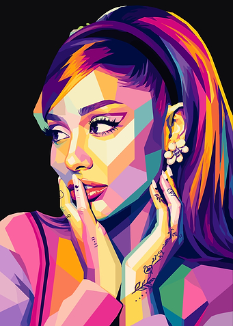 Pop Art Portrait of Ariana Grande