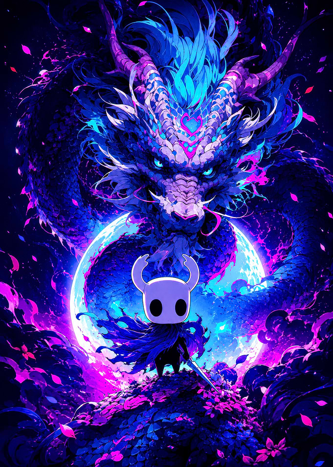 Knight and Dragon Fantasy Art