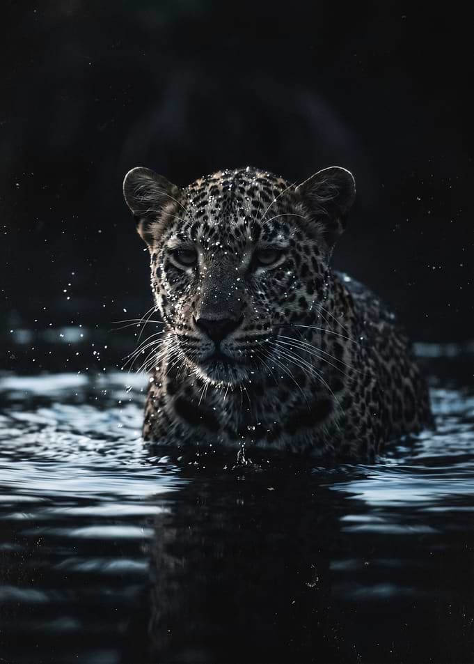 Leopard in Water