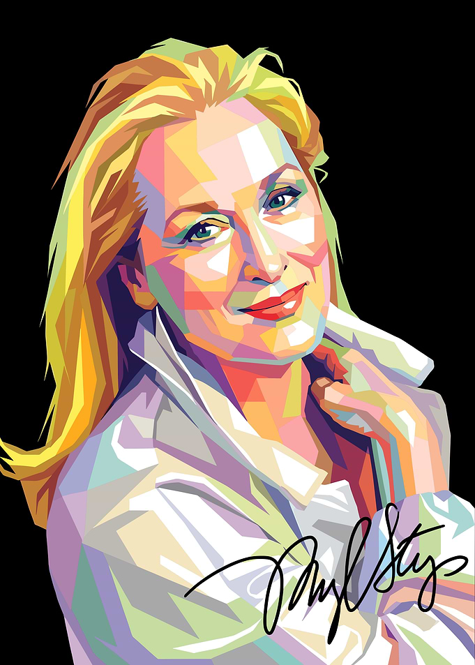 Meryl Streep Pop Art Portrait