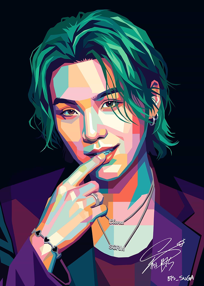 Suga Pop Art Portrait