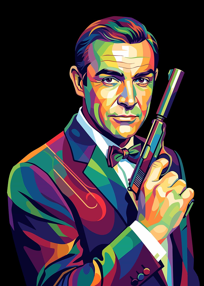 Sean Connery as James Bond Pop Art