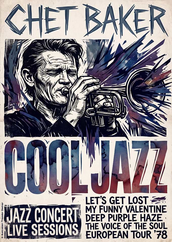 Chet Baker Live Poster