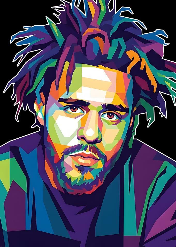 J. Cole WPAP Portrait