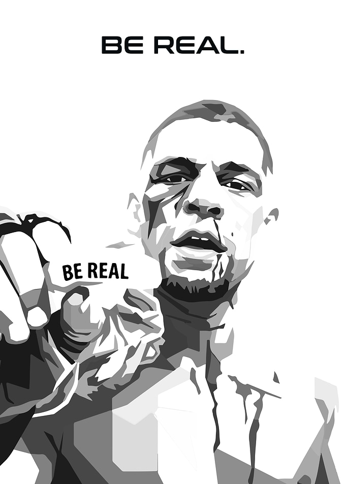 Nate Diaz 'Be Real' Poster