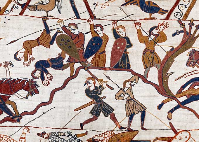 Warriors Defending a Hill Bayeux Tapestry Scene 53