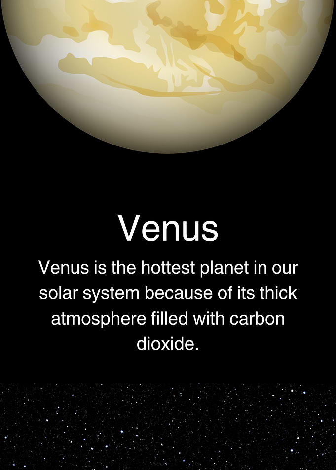 Venus Planet Art - Kids Education