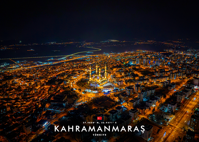 Kahramanmaraş Cityscape at Night
