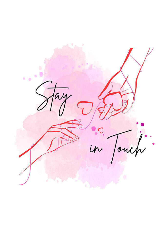 Stay in Touch Line Art