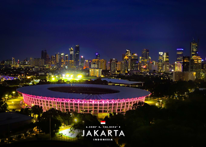 Jakarta Cityscape at Night