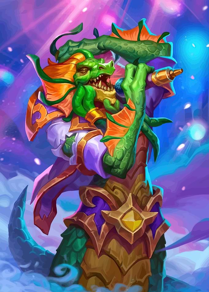 Dragon Singer with Microphone