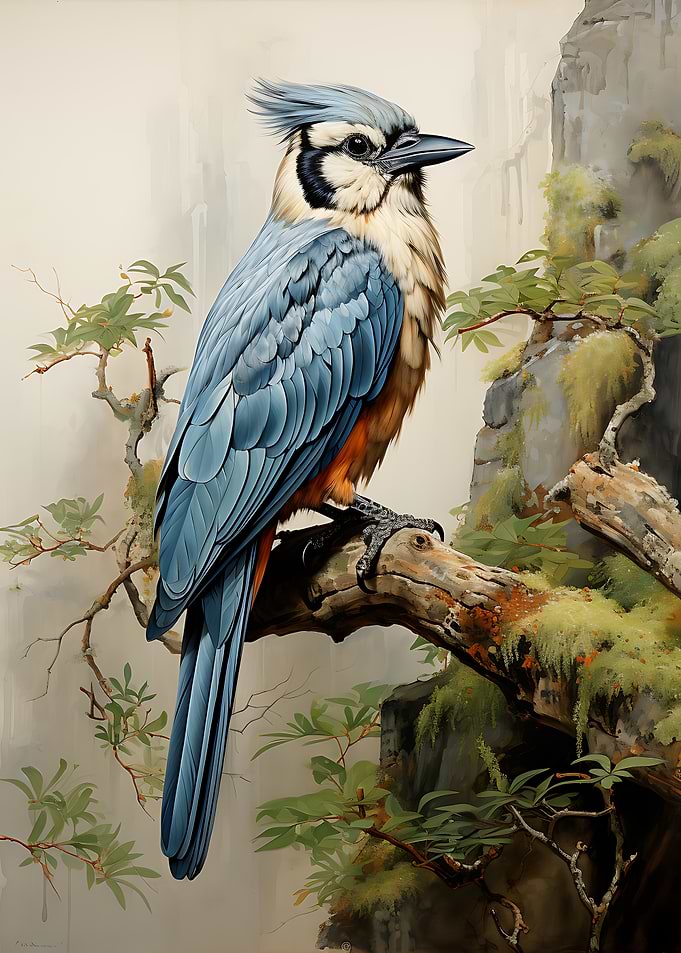 Blue Jay on a Branch