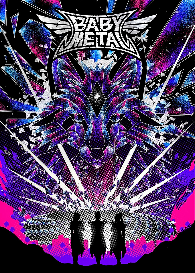 BABYMETAL Wolf and Silhouettes
