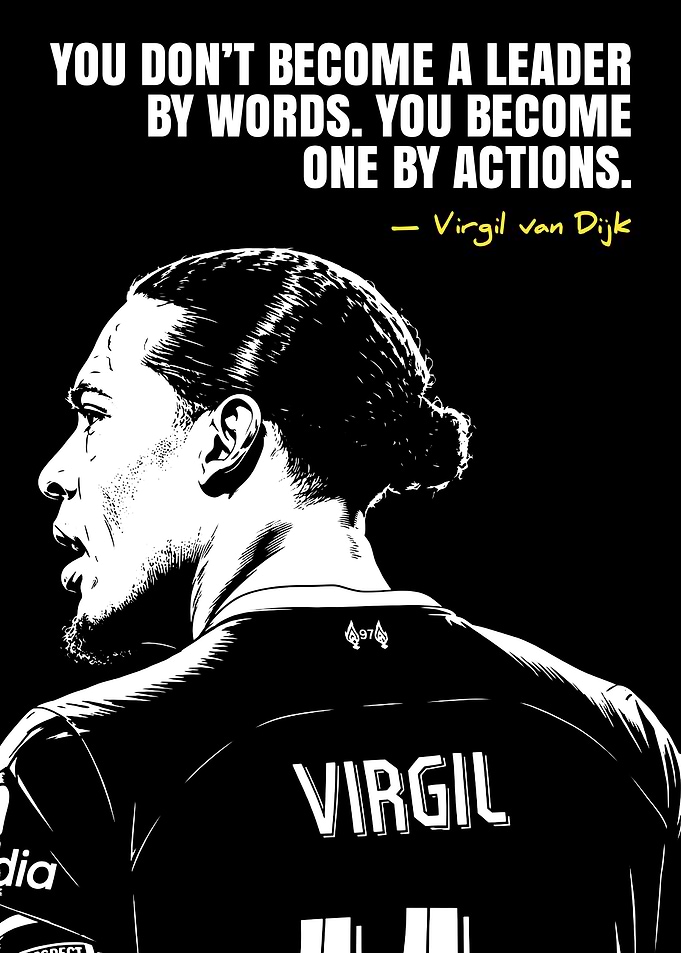 Virgil van Dijk Motivational Quote