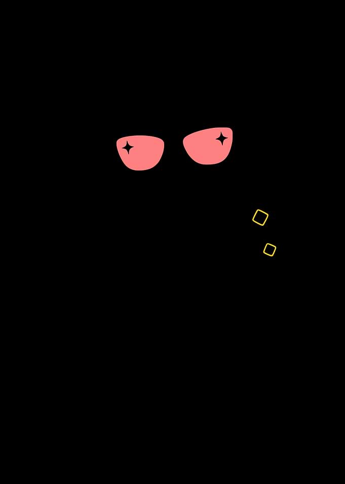 Main Character Raccoon | Bold Minimalist Line Art Poster