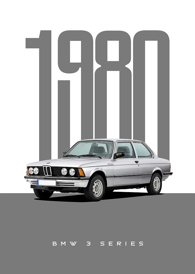 1980 BMW 3 Series Poster