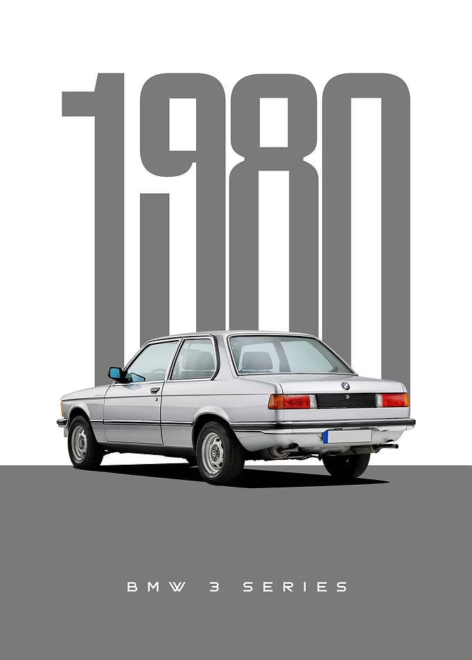 1980 BMW 3 Series Poster