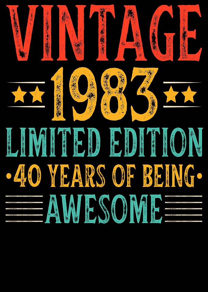 Vintage 1983 Limited Edition Awesome