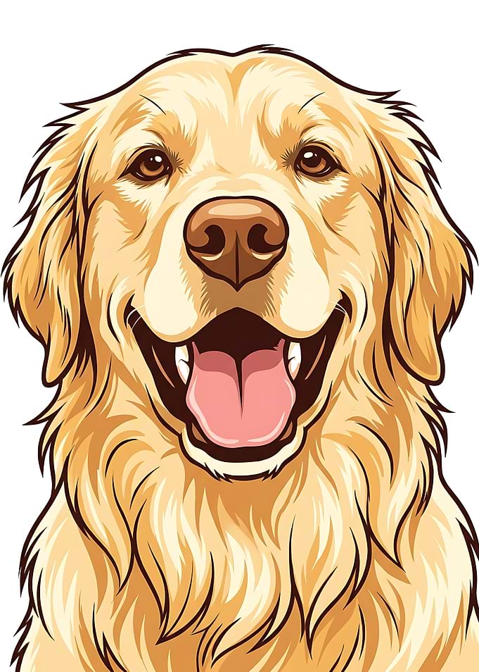 Golden Retriever Dog Desgin