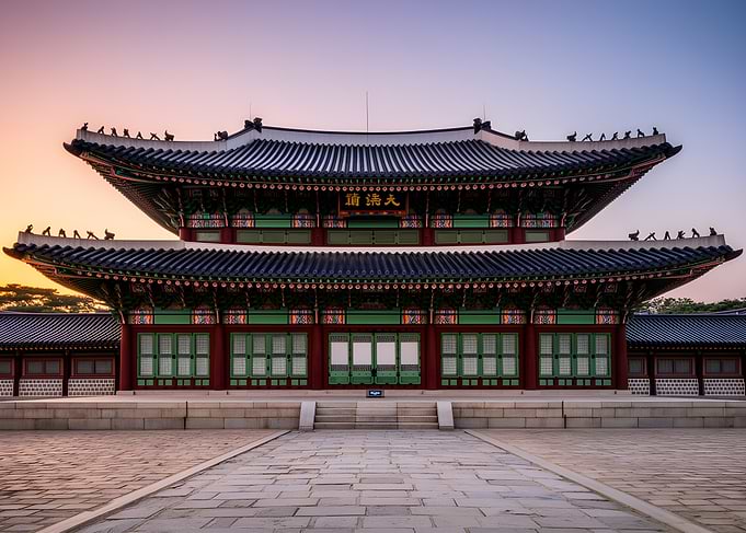 Gyeongbokgung Palace at Sunset