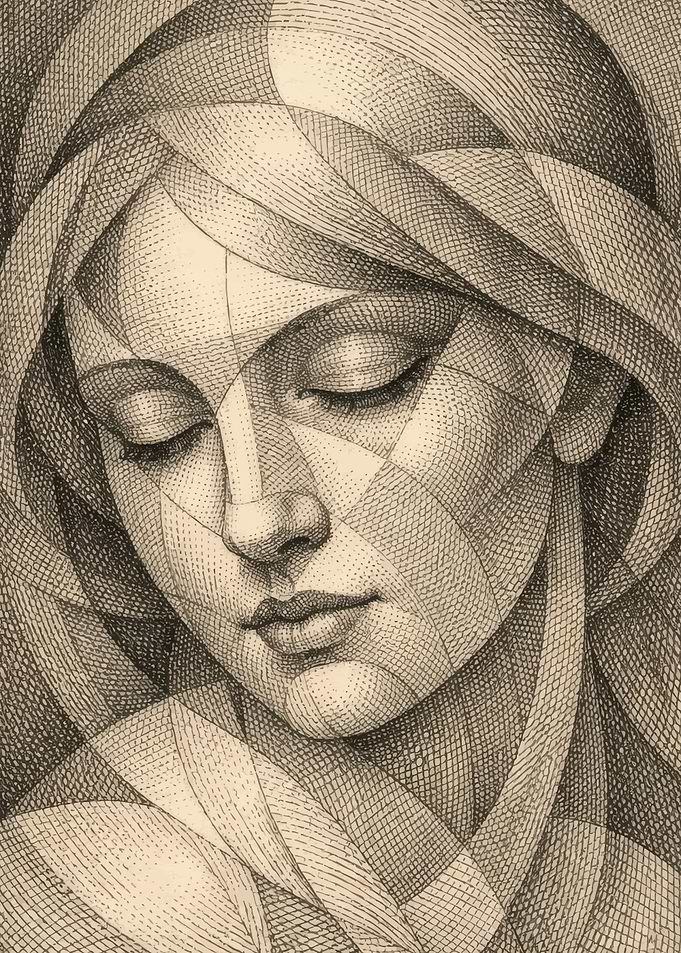 Cubist Portrait of a Woman