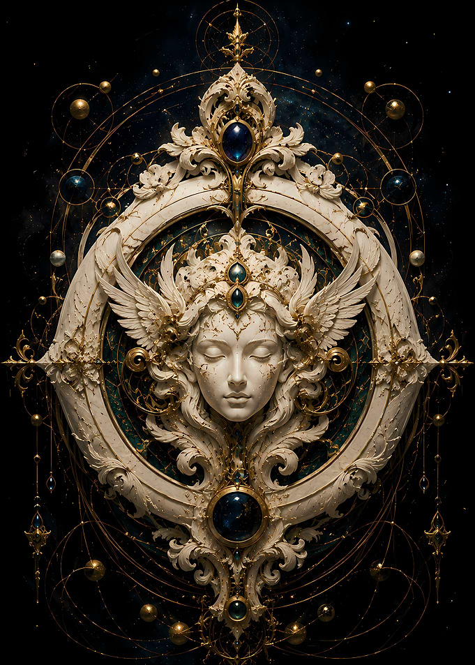 Ornate Celestial Goddess Portrait