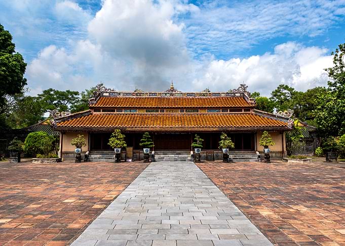 Imperial Palace Courtyard in Vietnam