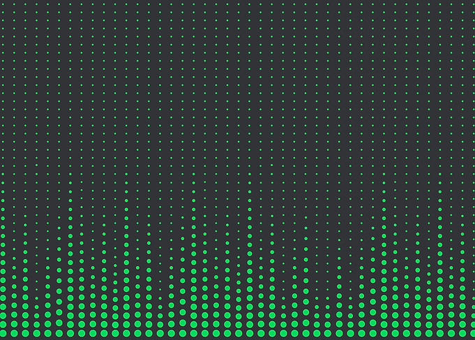 Green Halftone Dots Abstract Background