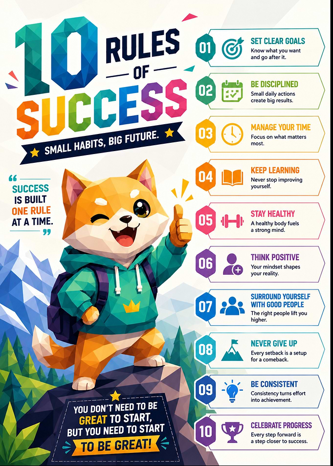10 Rules of Success with Cute Dog