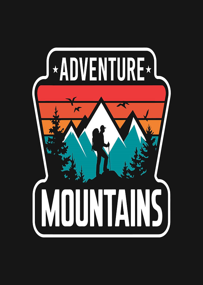 Adventure Mountains Graphic