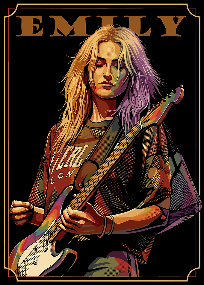 Emily armstrong Playing Guitar