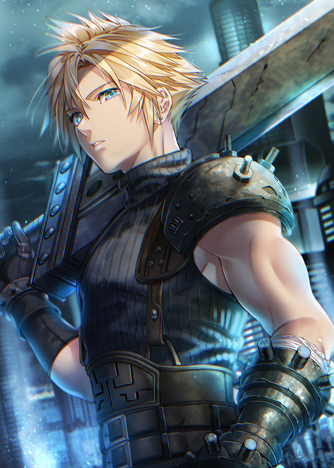 Final Fantasy Cloud Strife with Buster Sword