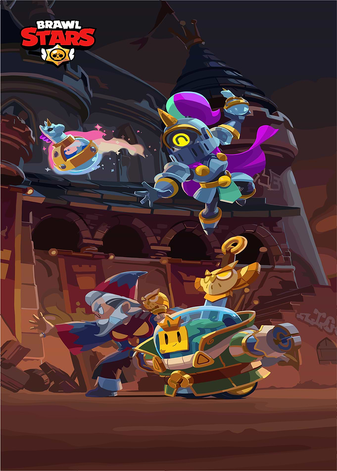 Brawl Stars Characters in Fantasy Setting