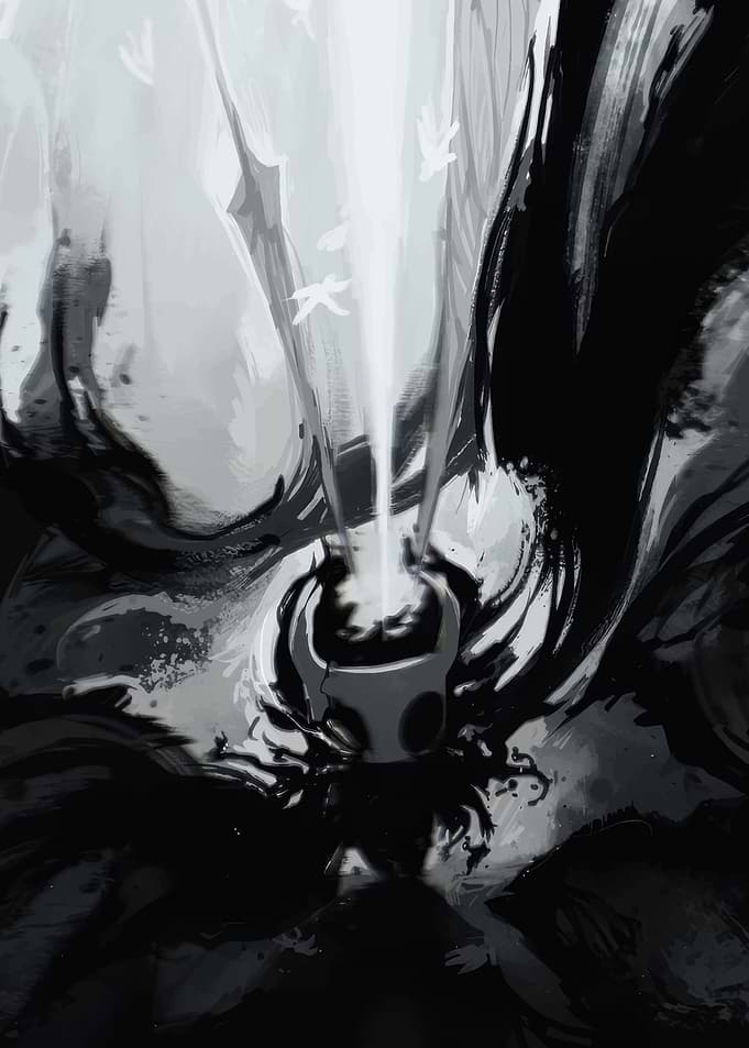 The Knight in a Beam of Light