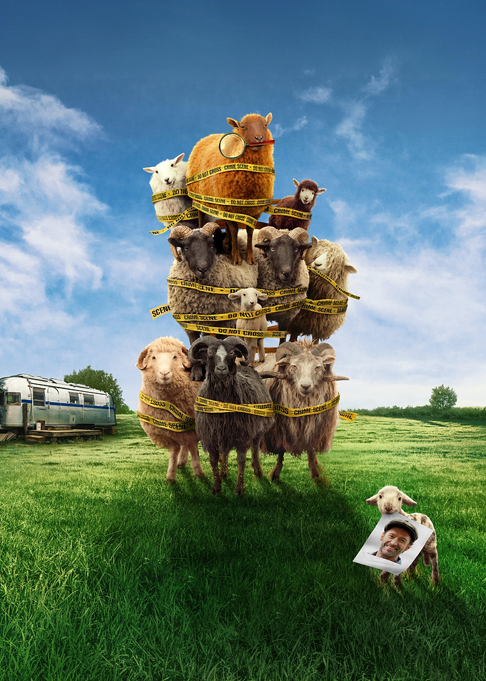 Sheep Tower with Crime Scene Tape