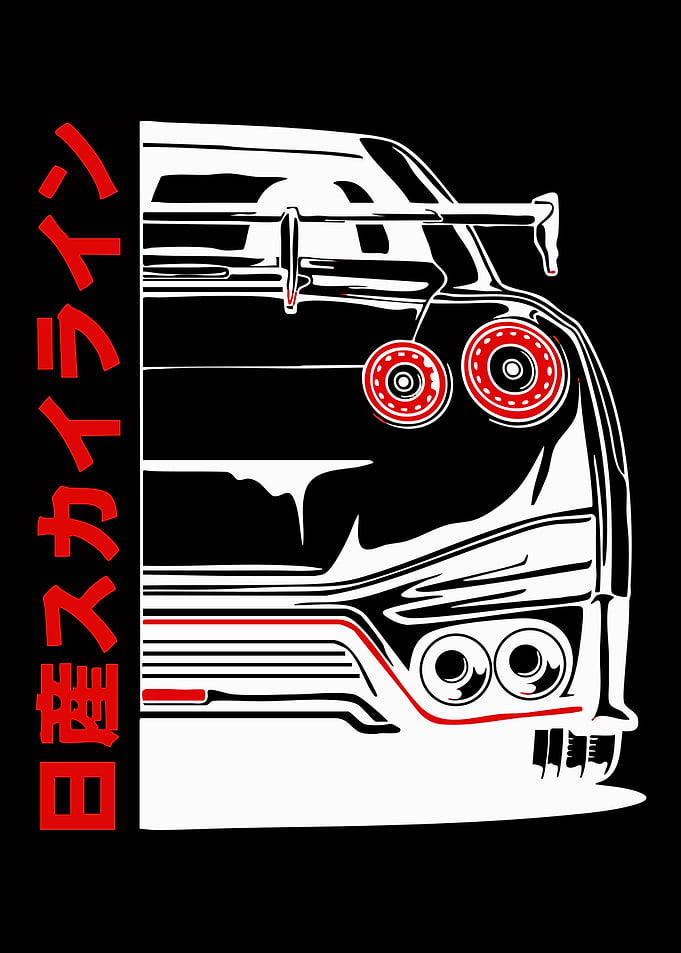 Nissan GT-R R34 Rear View